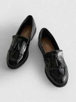 Lackloafer in weiter Passform