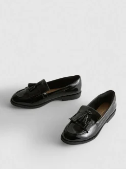 Lackloafer in weiter Passform