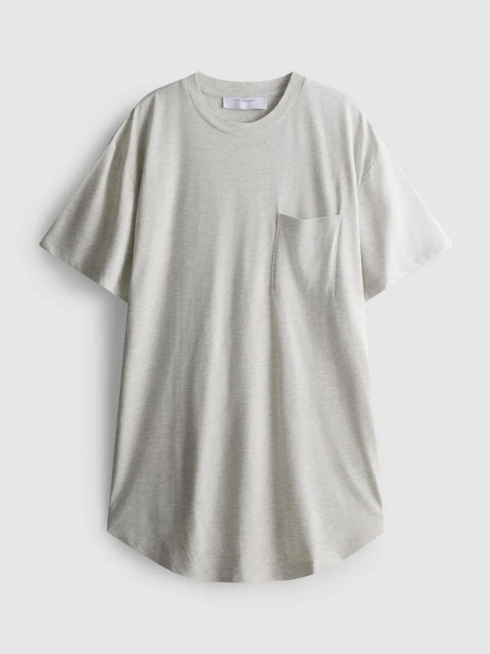 Langes T-Shirt mit aufgesetzter Tasche