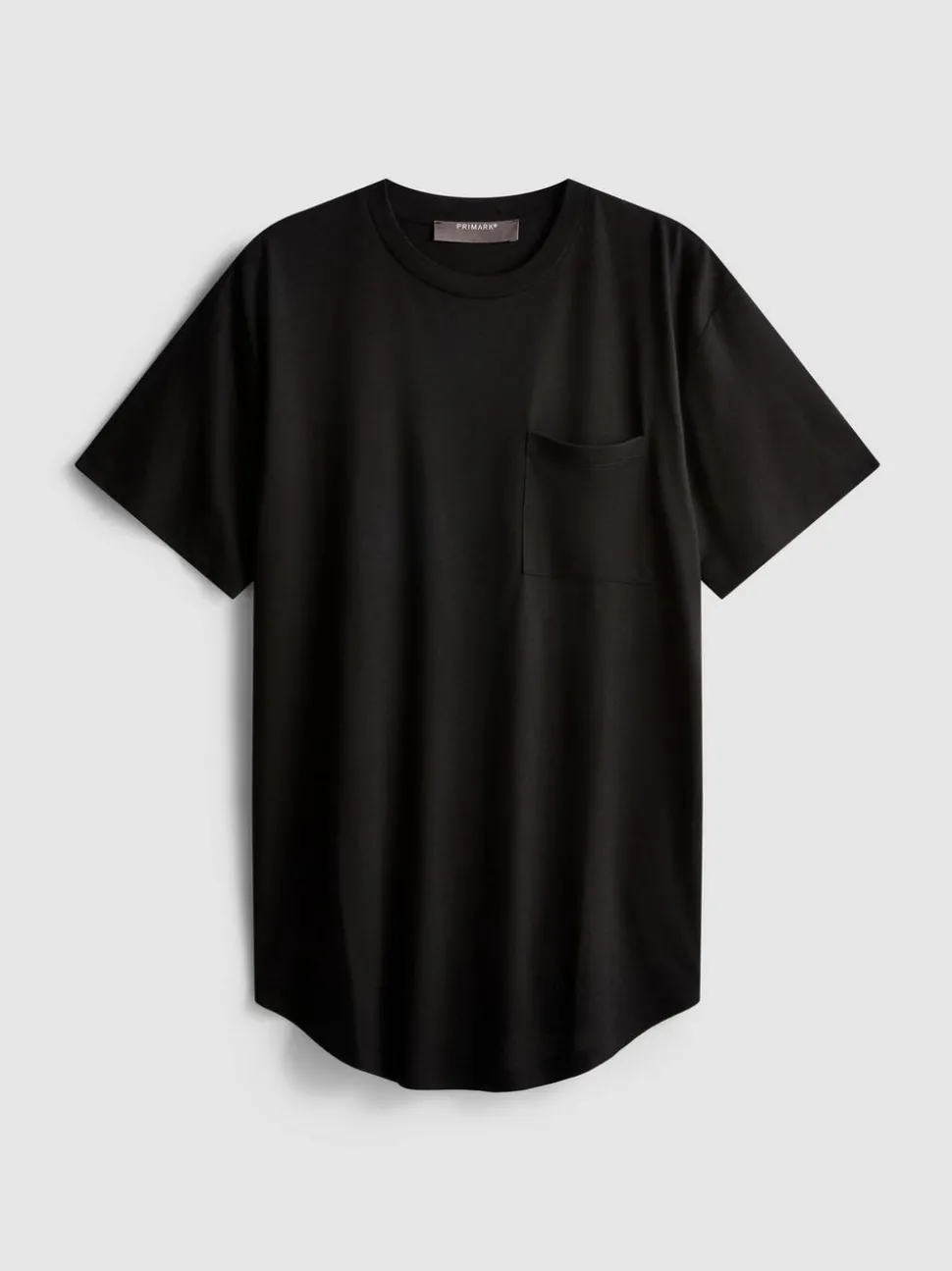 Langes T-Shirt mit aufgesetzter Tasche