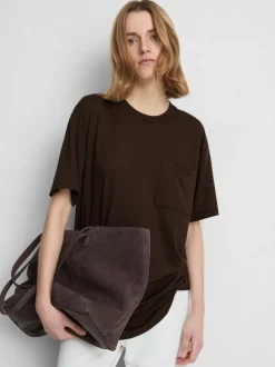 Langes T-Shirt mit Rundhalsausschnitt