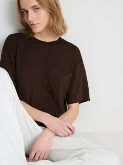 Langes T-Shirt mit Rundhalsausschnitt