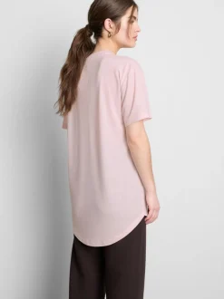 Langes T-Shirt mit Rundhalsausschnitt