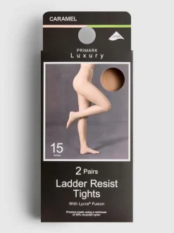 Laufmaschenresistente Strumpfhose, 2er-Pack