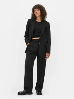 „Lila“ Hose mit geradem Bein