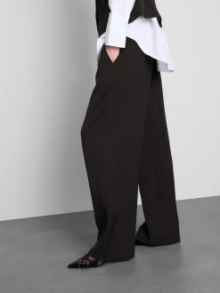 „Lila“ Hose mit geradem Bein