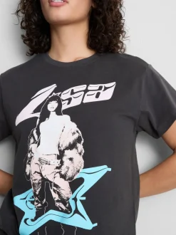„Lisa“ T-Shirt aus reiner Baumwolle mit Grafik