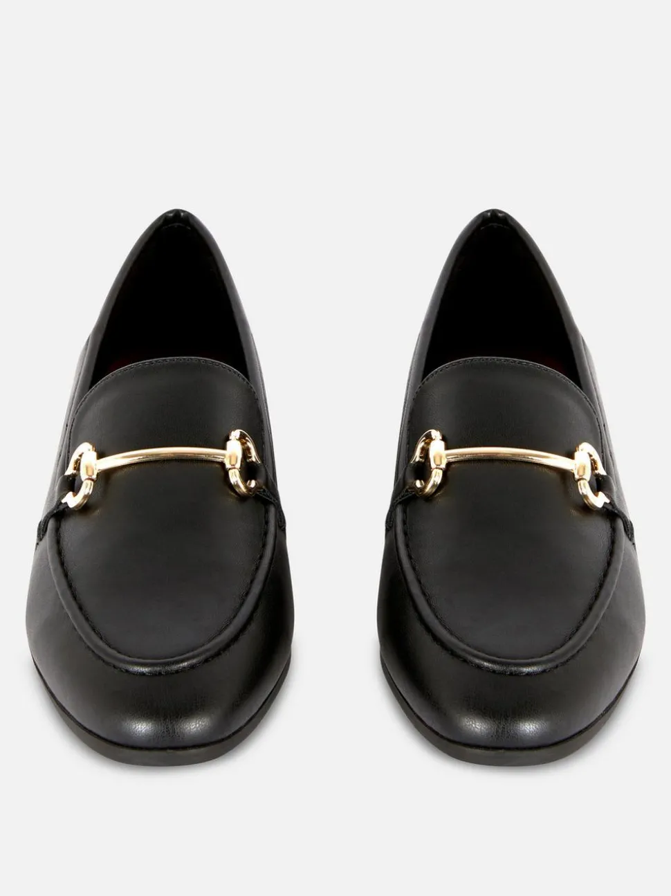 Loafer aus Kunstleder mit Schnalle