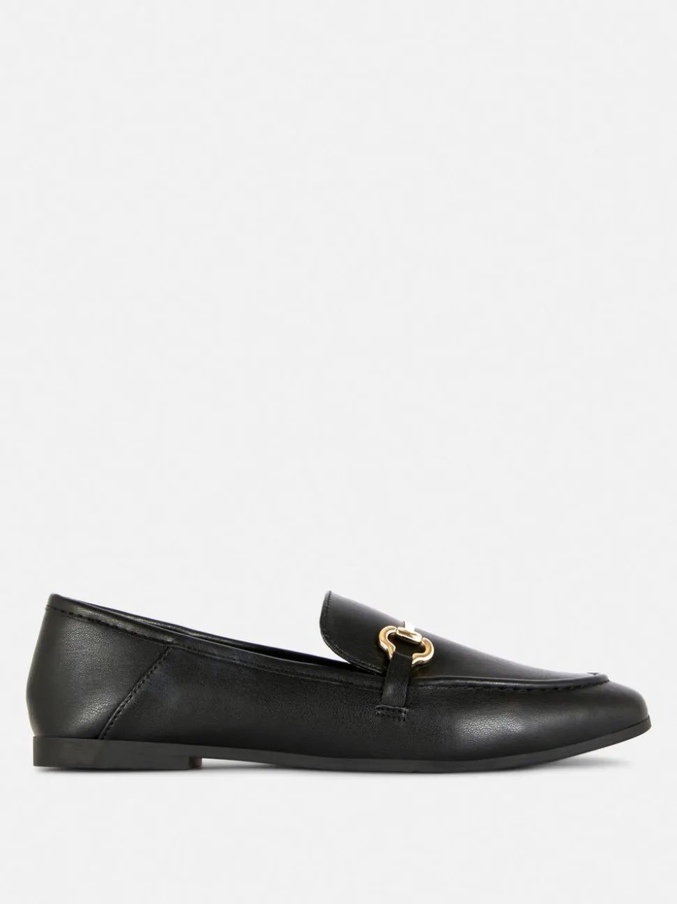 Loafer aus Kunstleder mit Schnalle
