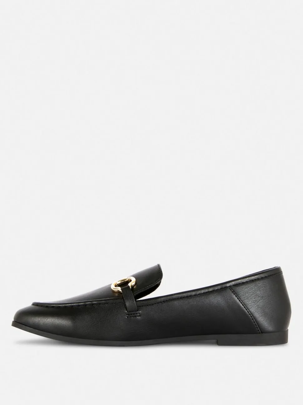 Loafer aus Kunstleder mit Schnalle