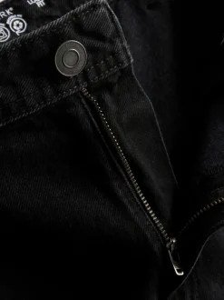 Lockere Cargo-Jeans mit mittlerer Leibhöhe