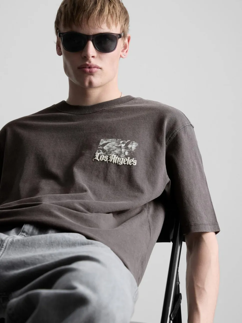 „Los Angeles“ T-Shirt mit Grafik