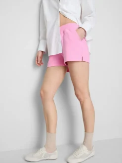 Lounge-Shorts aus Baumwolle mit Schlitz