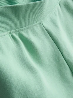 Lounge-Shorts aus Baumwolle mit Schlitz
