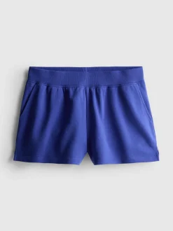 Lounge-Shorts aus Baumwolle mit Schlitz