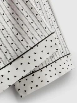 „Love To Lounge“ Boyfriend-Schlafanzug mit Print