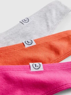 „Love To Lounge“ Miami-Tangas mit hohem Baumwollanteil, 3er-Pack