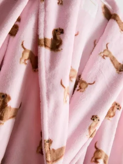 „Love To Lounge“ Midi-Bademantel mit Print