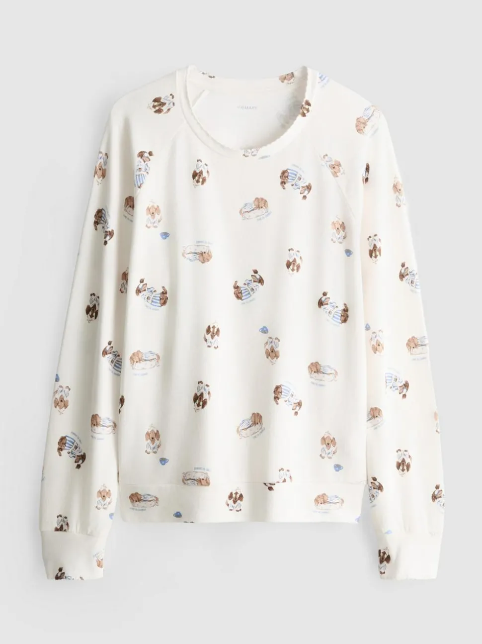 „Love To Lounge“ Schlafanzugtop mit Hunde-Print