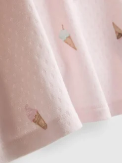 „Love To Lounge“ Schlafanzug-Trägertop mit Eiscreme-Print