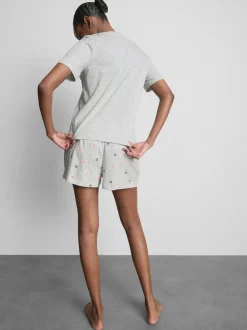 „Love To Lounge“ Schlafshorts mit hohem Baumwollanteil und Print