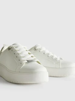Low-Top-Sneaker mit Strasssteinen