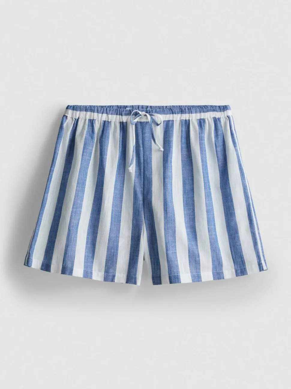 Lässige Baumwoll-Strandshorts mit Streifen