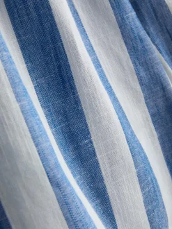 Lässige Baumwoll-Strandshorts mit Streifen