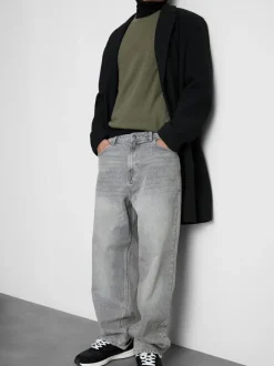 Lässige Jeans mit geradem Bein und mittlerer Leibhöhe