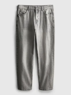Lässige Jeans mit geradem Bein und mittlerer Leibhöhe