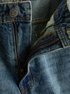 Lässige Jeans mit geradem Bein und mittlerer Leibhöhe