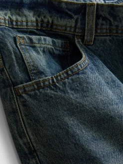 Lässige Jeans mit geradem Bein und mittlerer Leibhöhe