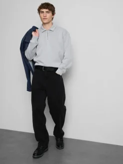 Lässige Jeans mit geradem Bein und mittlerer Leibhöhe