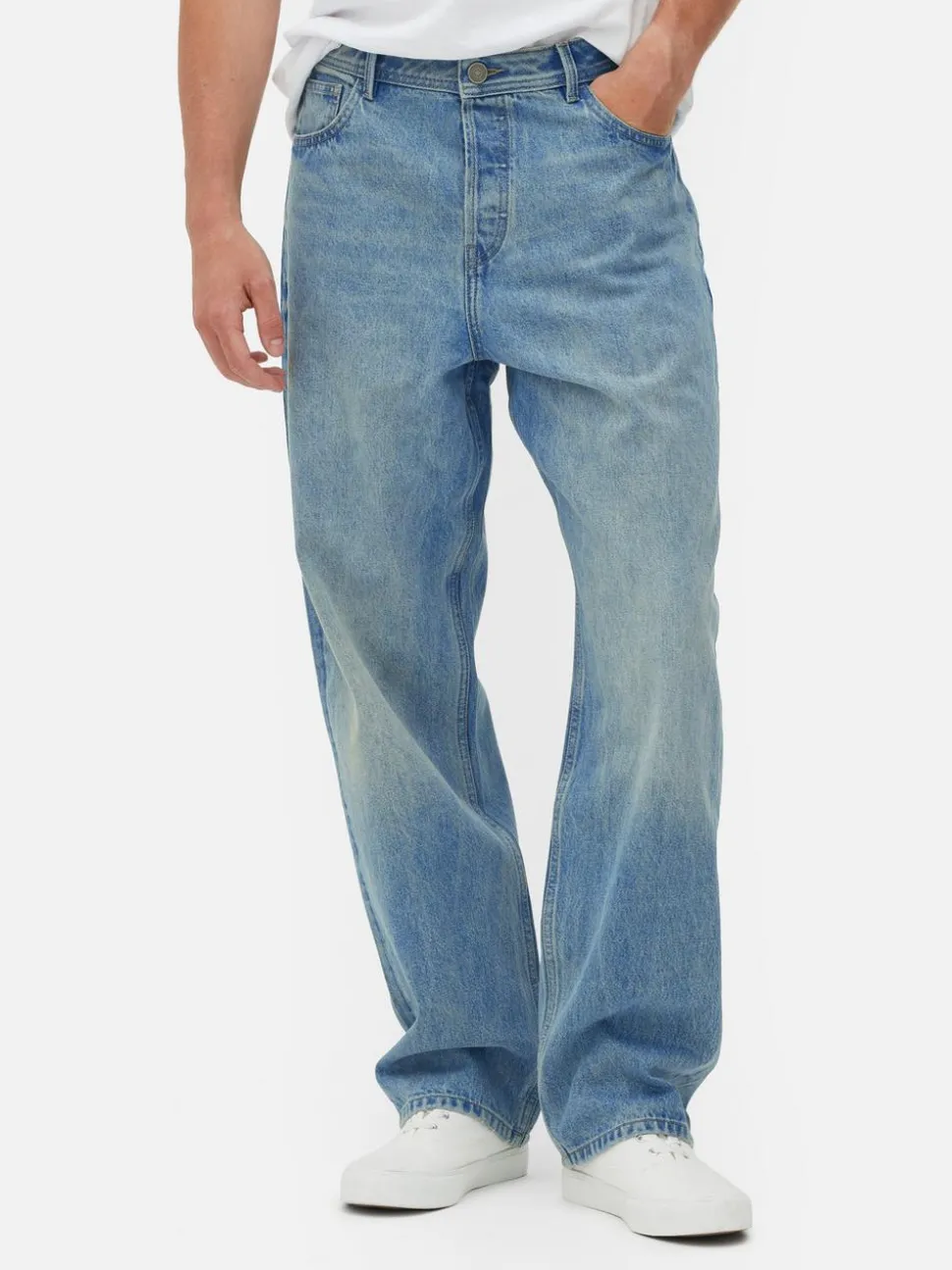 Lässige Jeans mit hohem Bund