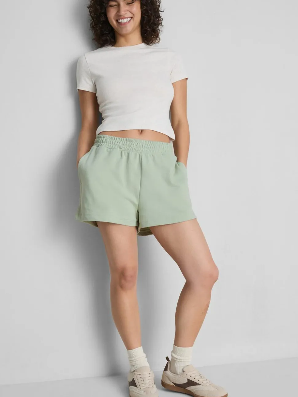 Lässige Reisekomfort-Shorts mit hohem Baumwollanteil
