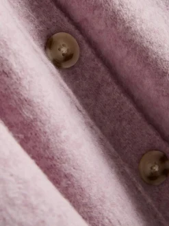 Lässiger, gestrickter Cardigan mit Rundhalsausschnitt