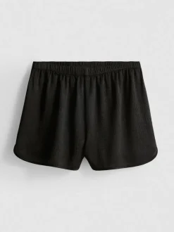 Lässige Satin-Laufshorts