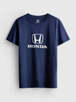 Lässiges „Honda“ Baumwoll-T-Shirt mit Grafik