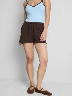 Lässige Shorts aus Baumwolle mit Kordelzug
