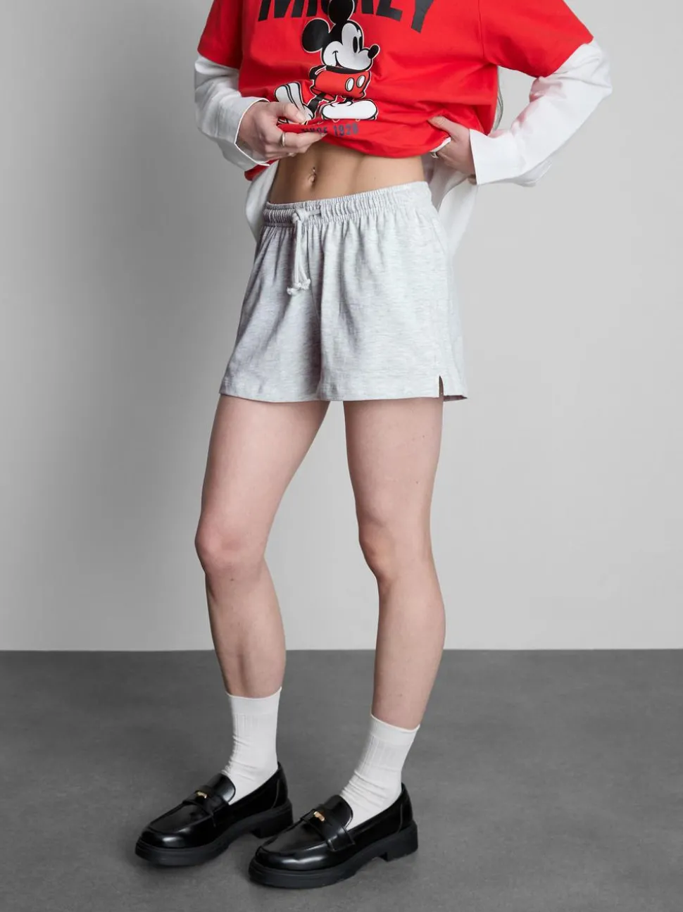 Lässige Shorts aus Baumwolle mit Kordelzug
