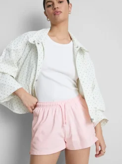 Lässige Shorts aus Baumwolle mit Kordelzug