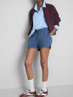 Lässige Shorts aus Baumwolle mit Kordelzug