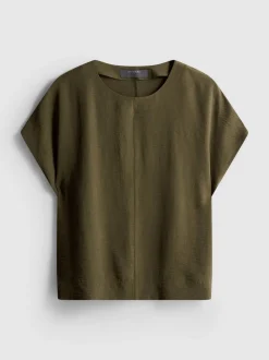 Lässiges Rundhalsshirt aus atmungsaktivem Stoff