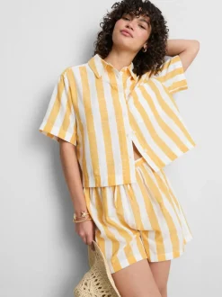 Lässiges Strand-Shirt mit Streifen