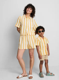 Lässiges Strand-Shirt mit Streifen