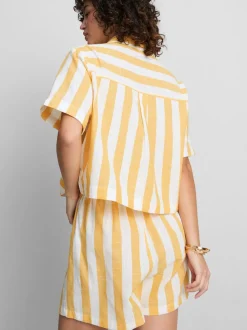 Lässiges Strand-Shirt mit Streifen