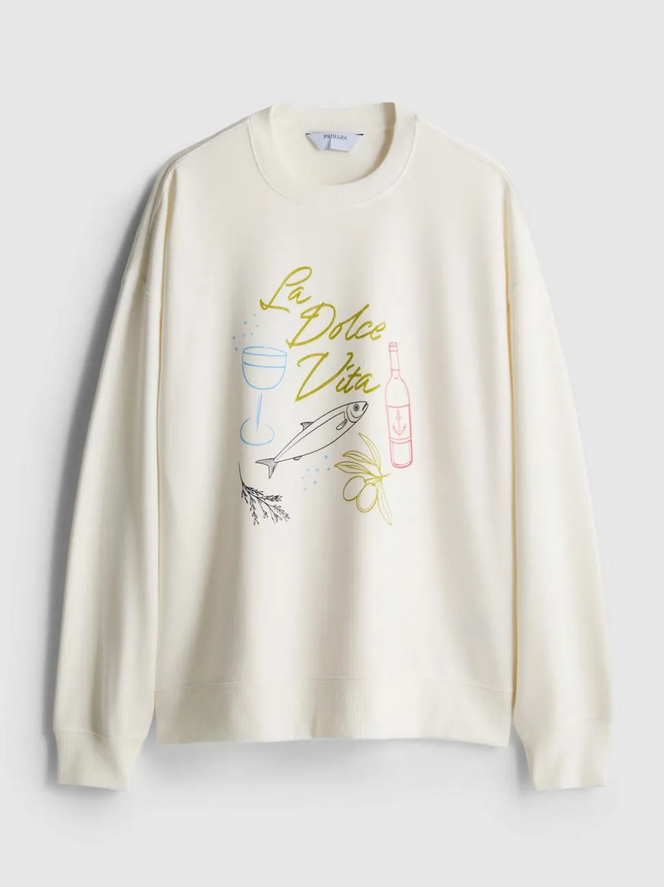 Lässiges Sweatshirt aus Baumwollmischung mit Print