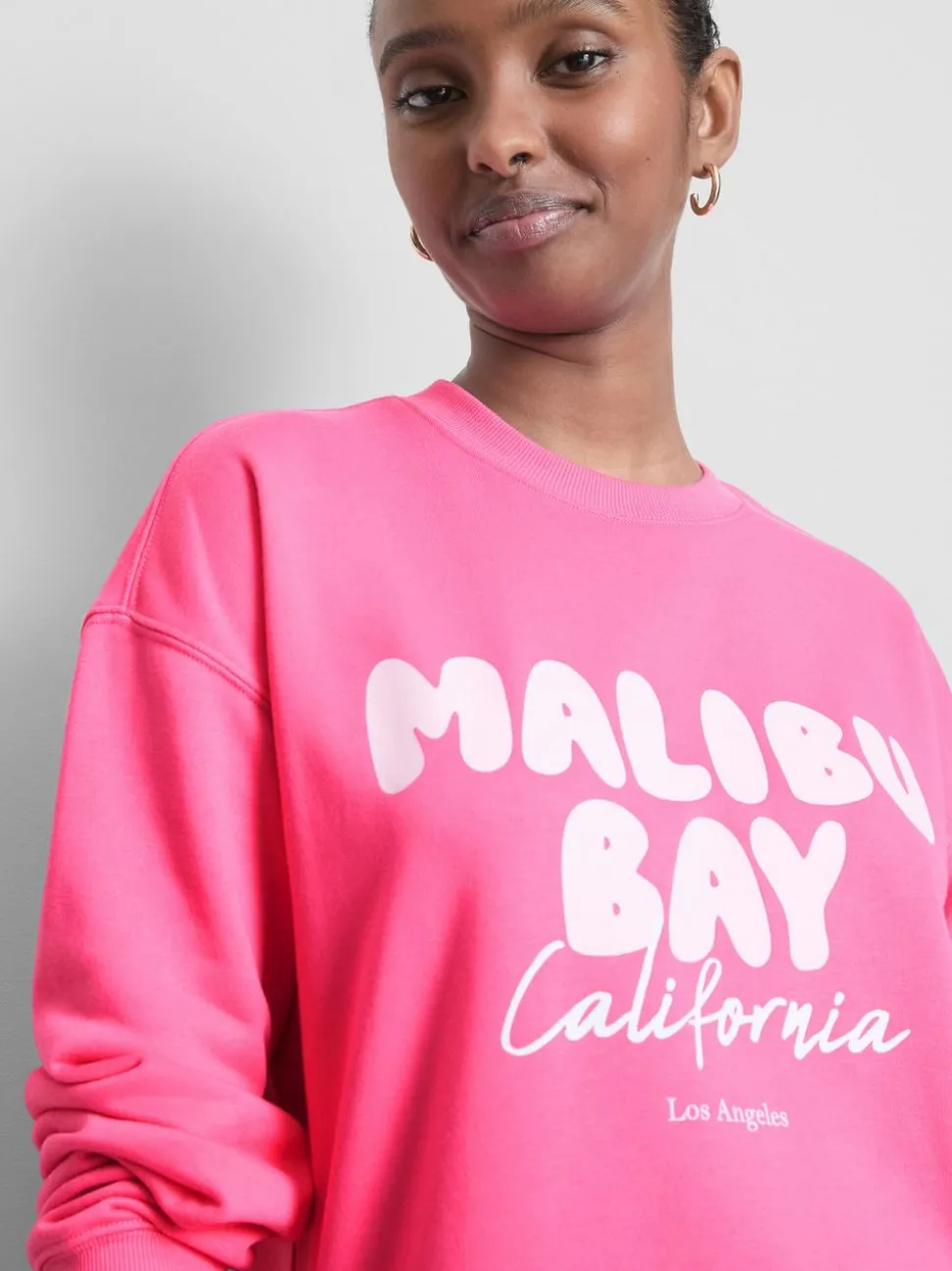 Lässiges Sweatshirt aus Baumwollmischung mit Print