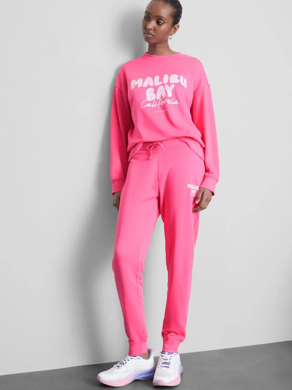 Lässiges Sweatshirt aus Baumwollmischung mit Print