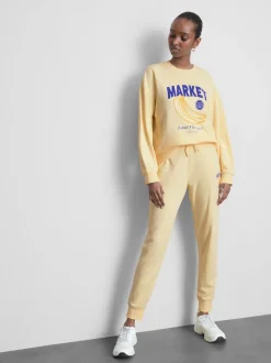 Lässiges Sweatshirt aus Baumwollmischung mit Print